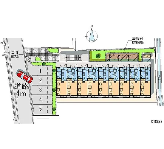 ★手数料０円★枚方市出屋敷元町 月極駐車場